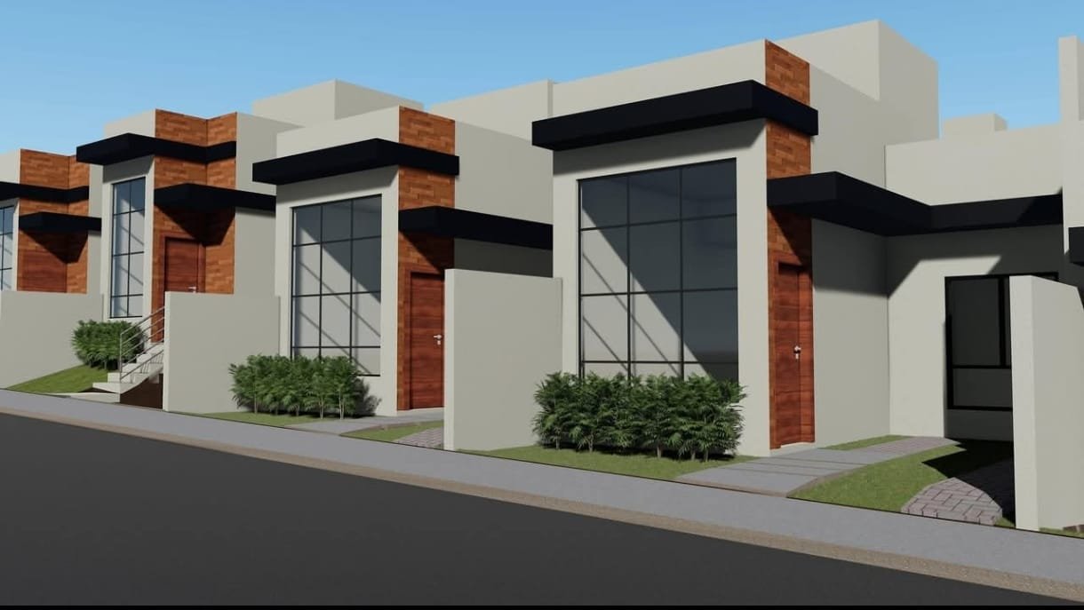 4 casas com 3 quartos